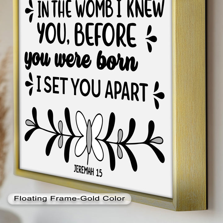 Before You Were Born – Jeremiah 1:5 Bible Oil Paintings