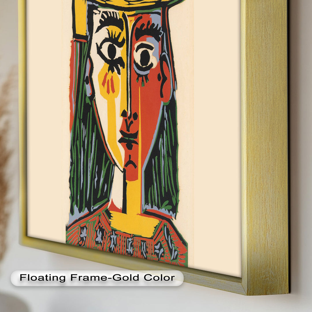 Picasso Woman with Hat – Cubist Portrait Oil Painting