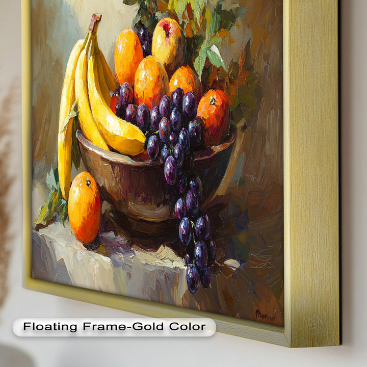 Banana & Grape Fruit Art – Kitchen Wall Oil Painting
