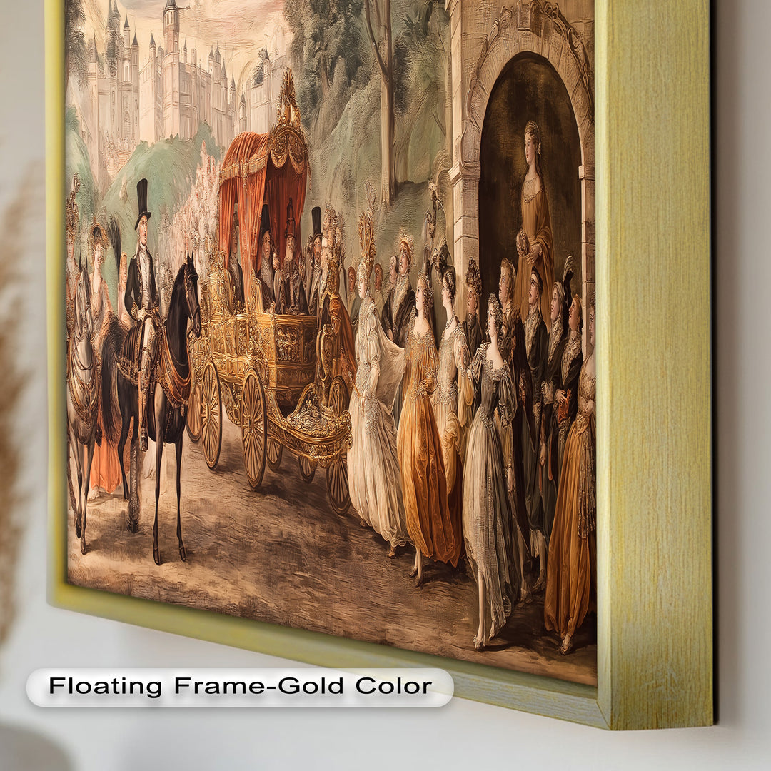 Royal Carriage Procession – Grand Baroque Parade Oil Painting