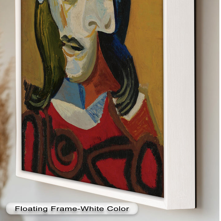 Abstract Portrait with Red Garment - Picasso Oil Painting