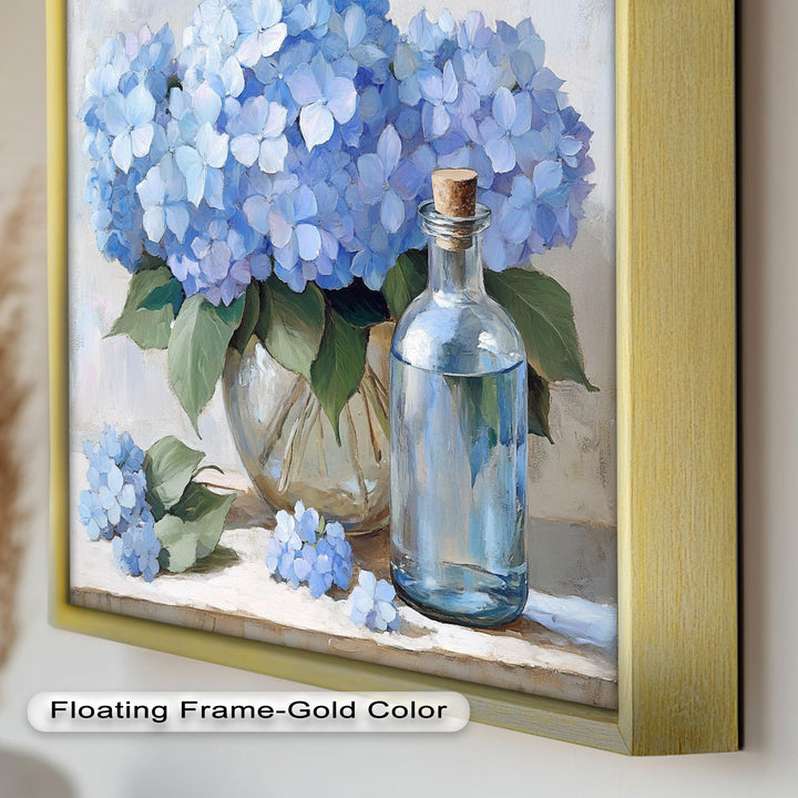 Blue Floral Still Life – Modern Oil Paintings