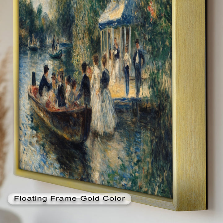 Afternoon Gathering by the River – Impressionist Oil Painting