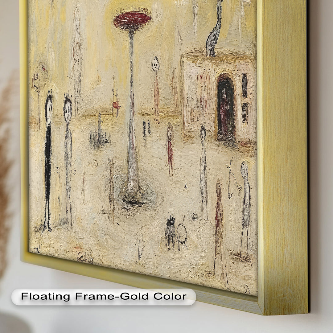 Whispers of the Playground – Dreamlike Surrealist Oil Painting