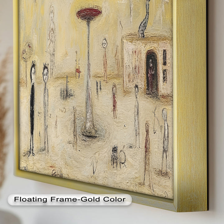 Whispers of the Playground – Dreamlike Surrealist Oil Painting
