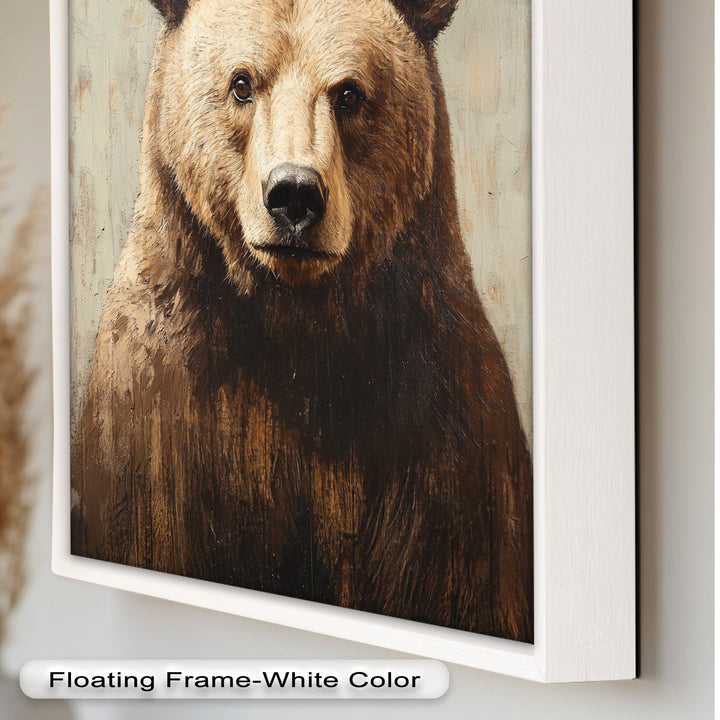 Brown Bear Portrait - Animal Oil Painting