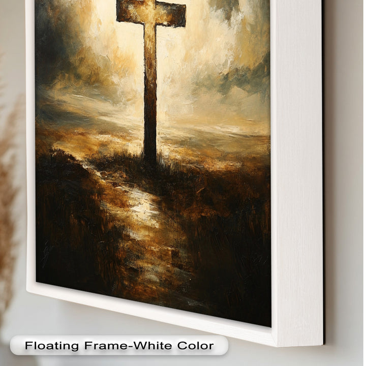 Licht der Erlösung – Christliches Kreuz Ölgemälde