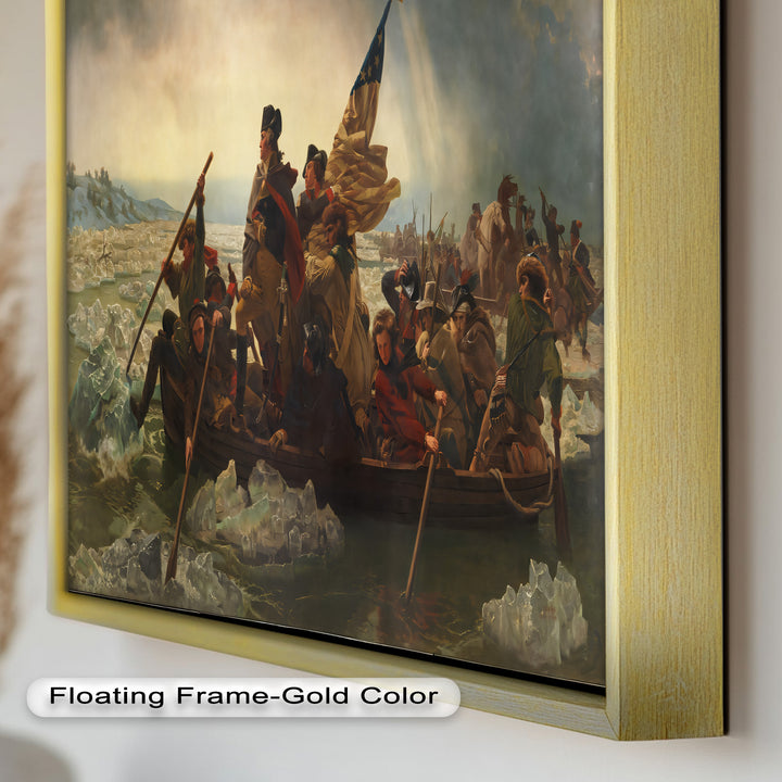 Washington's Crossing – Patriotisches Ölgemälde der Amerikanischen Revolution