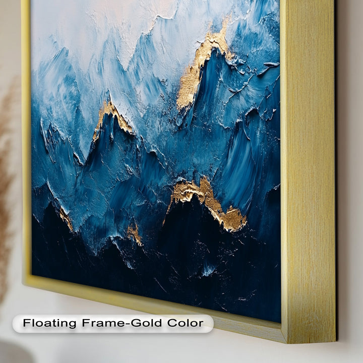 Blue Ridge Art – Abstraktes Berg-Ölgemälde