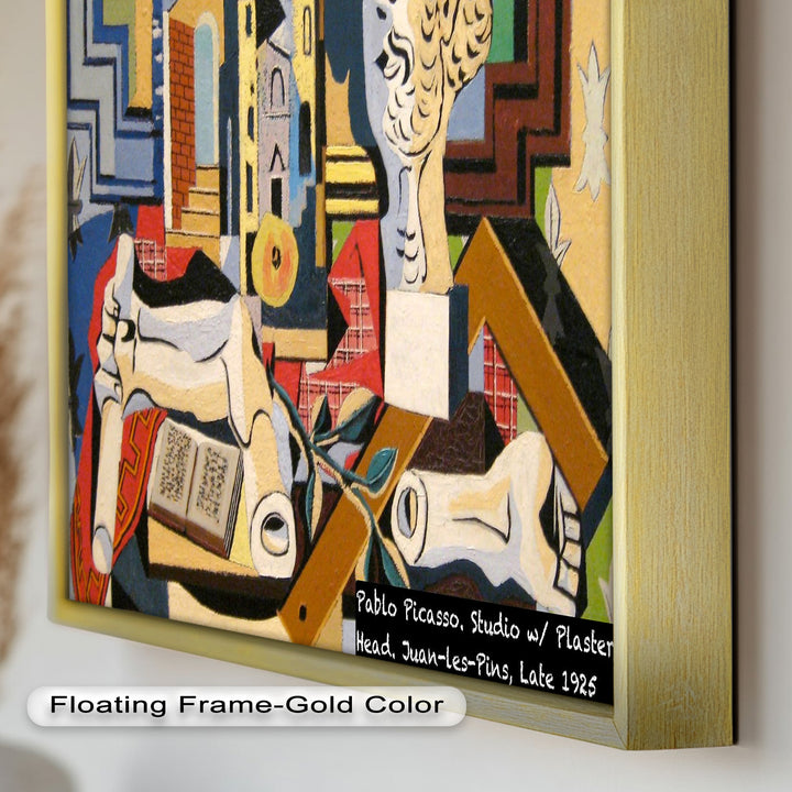 Studio with Plaster Head by Picasso – Cubist Oil Painting