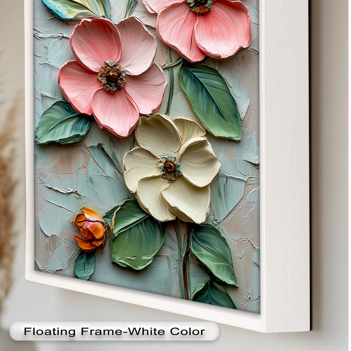 Petal Whispers – Floral Elegance Flower Oil Painting