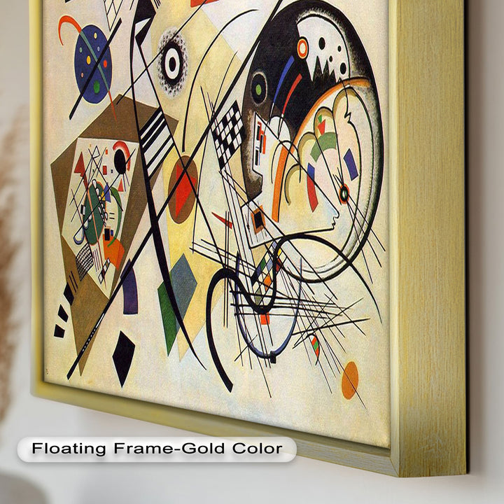 Kandinsky Komposition VIII – Abstraktes geometrisches Ölgemälde