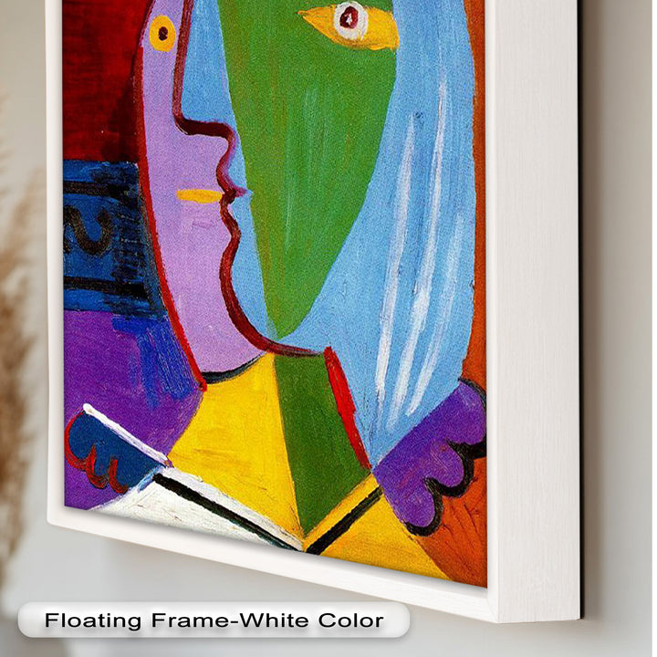 Vibrant Duality – Picasso-Inspired Abstract Oil Painting
