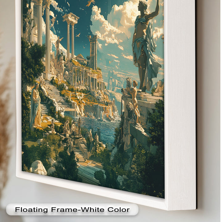 Majestic Temple of the Gods - Mythology Oil Painting