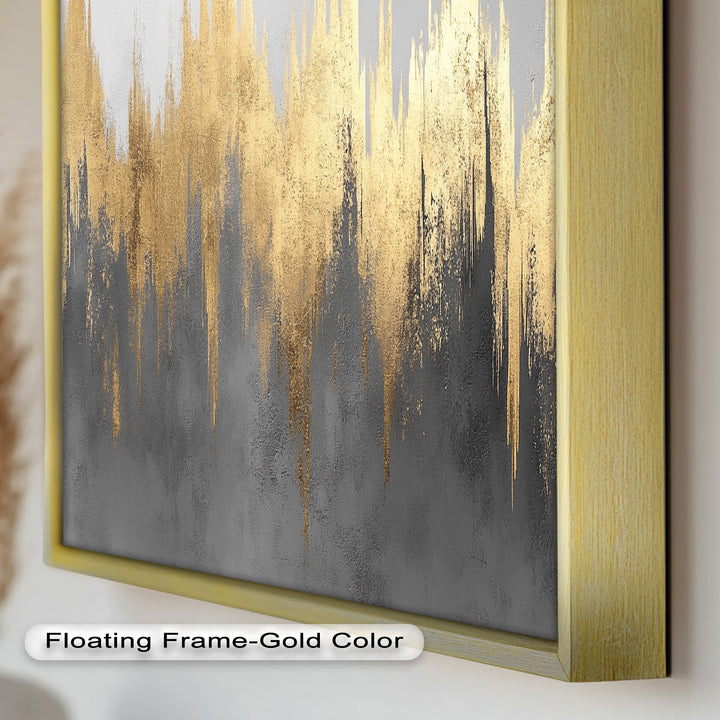 Golden Lighting – Modern Abstract Oil Painting