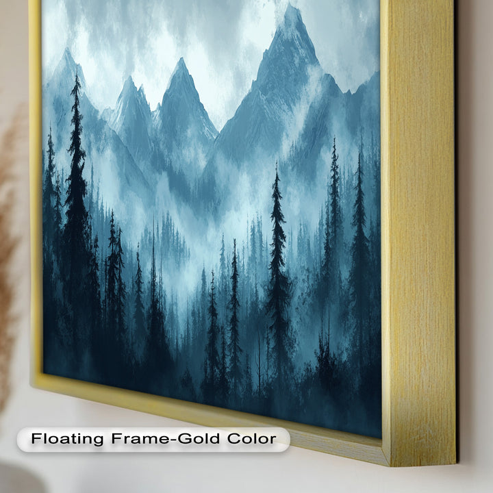 Misty Mountain Pines – Landscape Oil Paintings