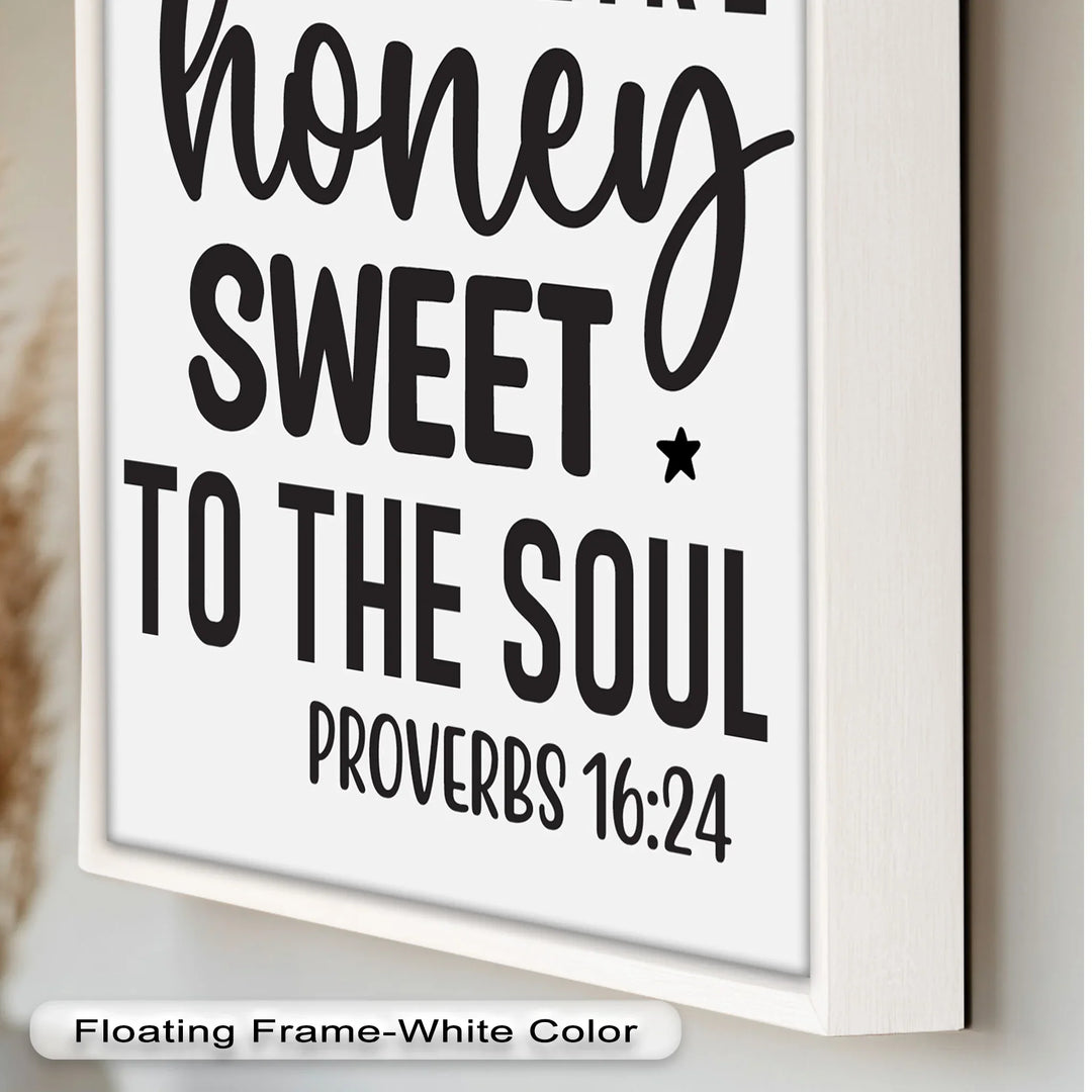 Kind Words Like Honey – Proverbs 16:24 Oil Painting - MyPhotoStation