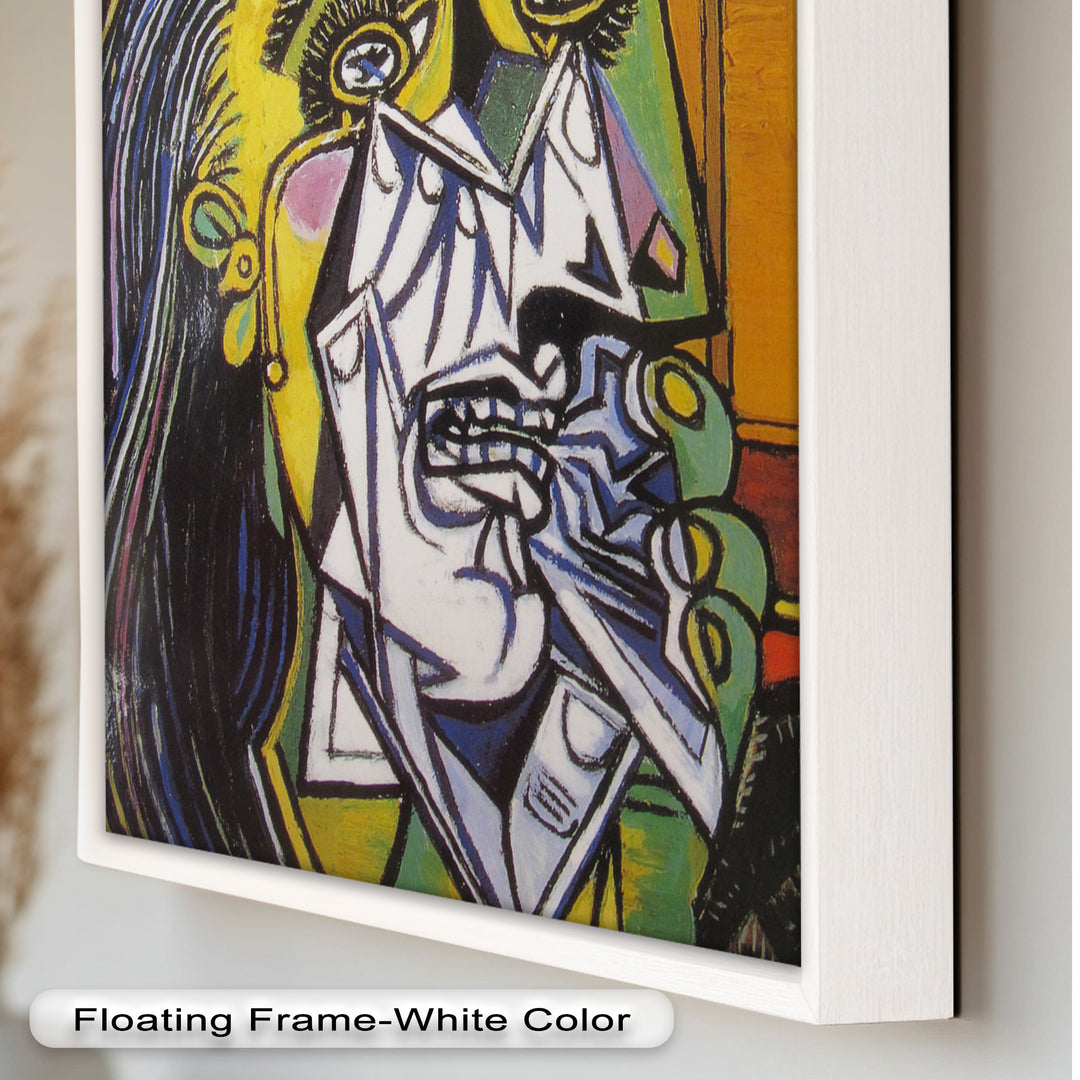 Woman in Anguish – Expressive Cubist Portrait Picasso Oil Painting