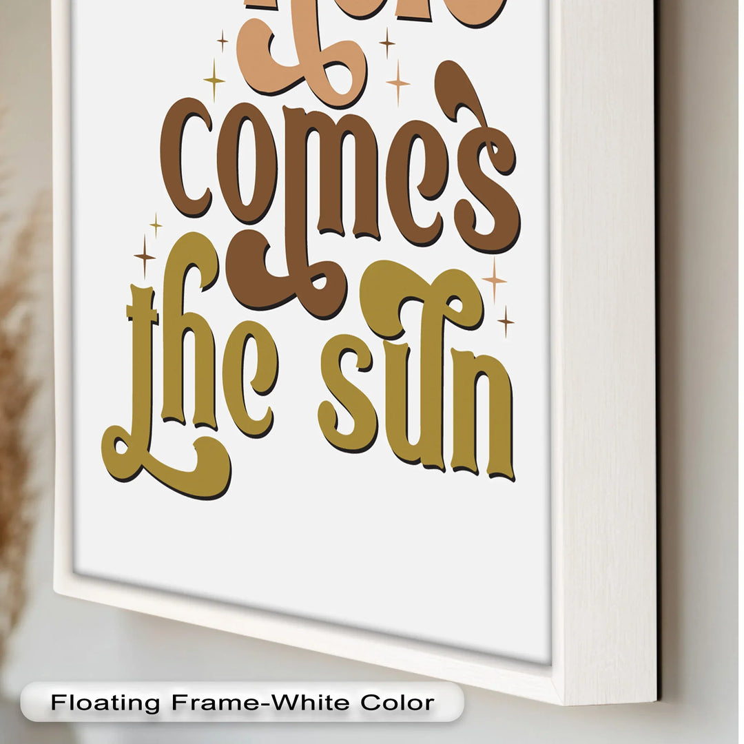 Here Comes the Sun – Positive Vibes Oil Painting - MyPhotoStation