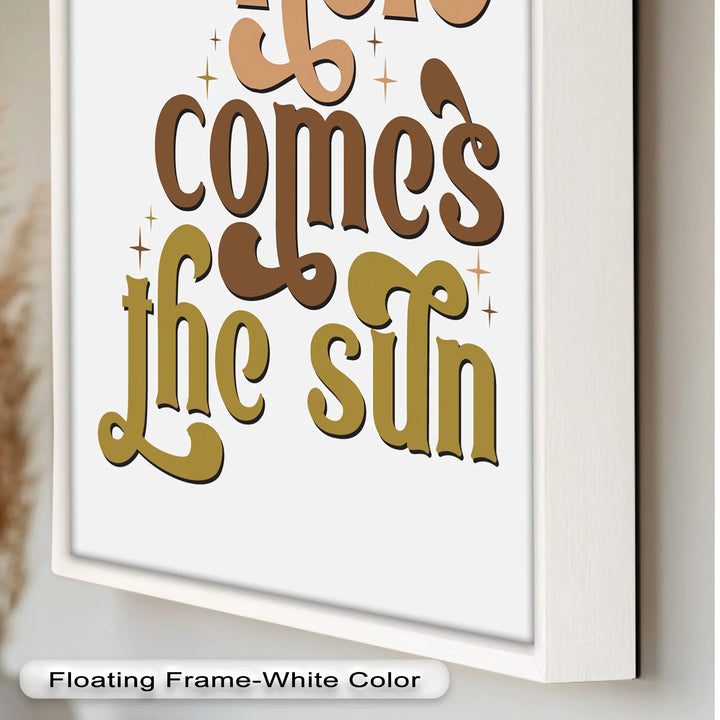 Here Comes the Sun – Positive Vibes Oil Painting - MyPhotoStation