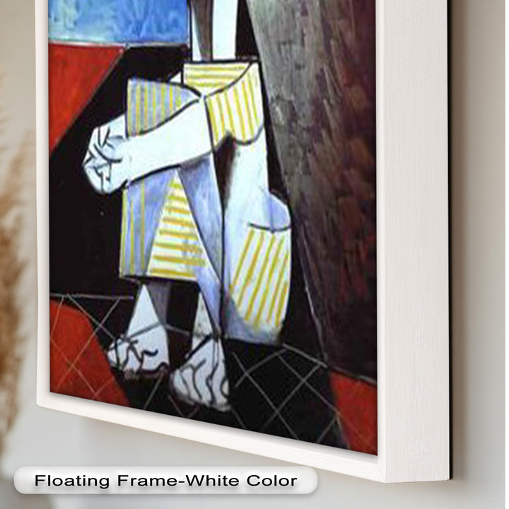 Seated Boy with Striped Garment – Picasso Oil Painting
