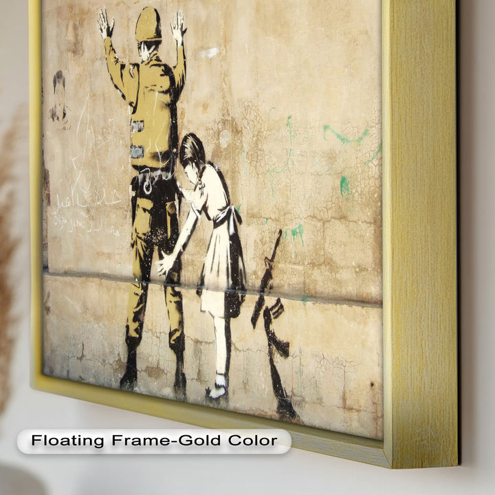 Innocence in Control – Banksy Oil Painting