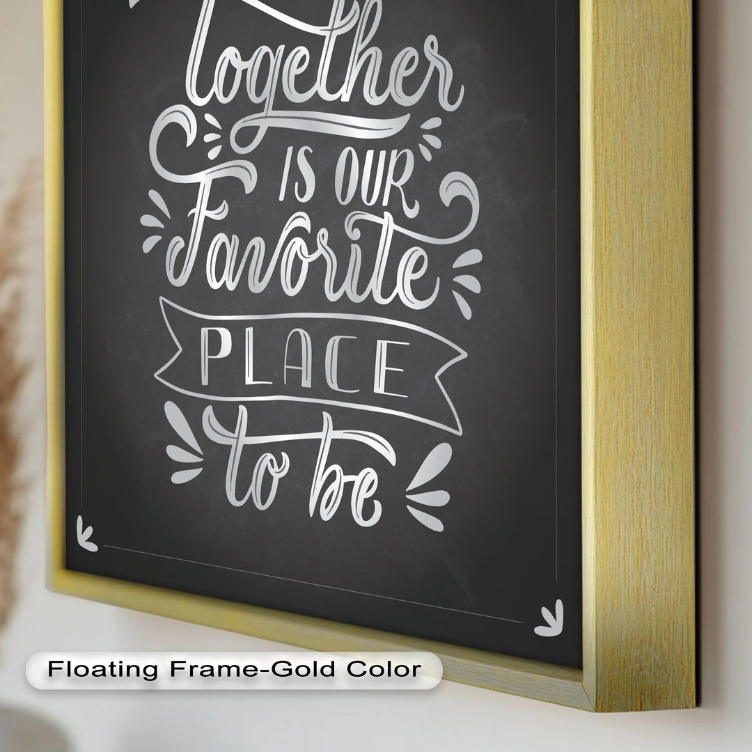 Together Is Our Favorite Place – Modern Oil Paintings - MyPhotoStation