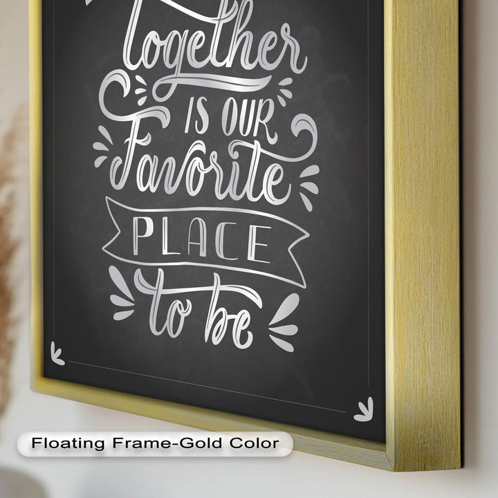 Together Is Our Favorite Place – Modern Oil Paintings - MyPhotoStation