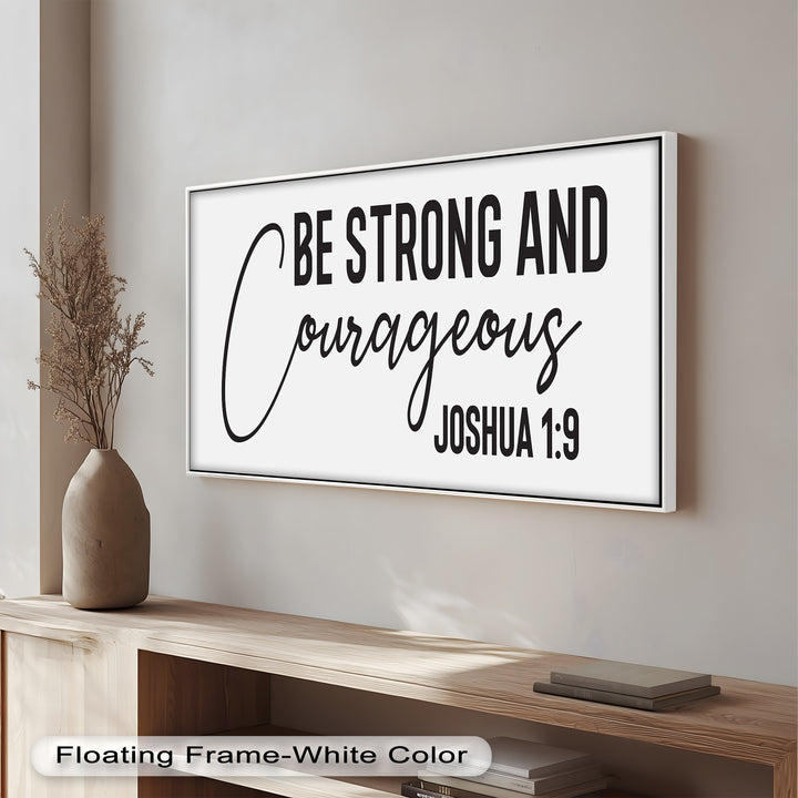 Be Strong and Courageous – Joshua 1:9 Bible Oil Painting