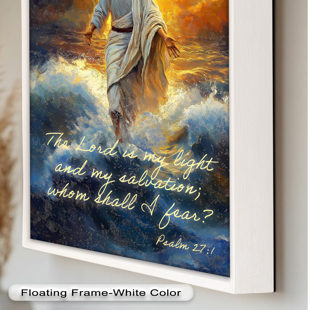 Psalm 27:1 – The Lord is My Light Bible Verse Oil Painting