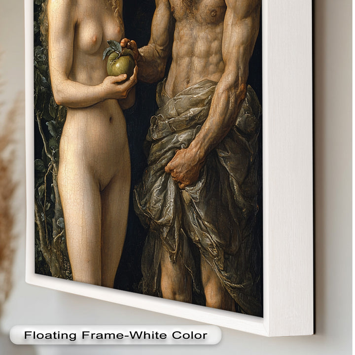 First Temptation – Adam and Eve Renaissance Oil Painting