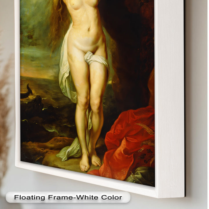 Andromeda Bound – Mythological Renaissance Nude Oil Painting