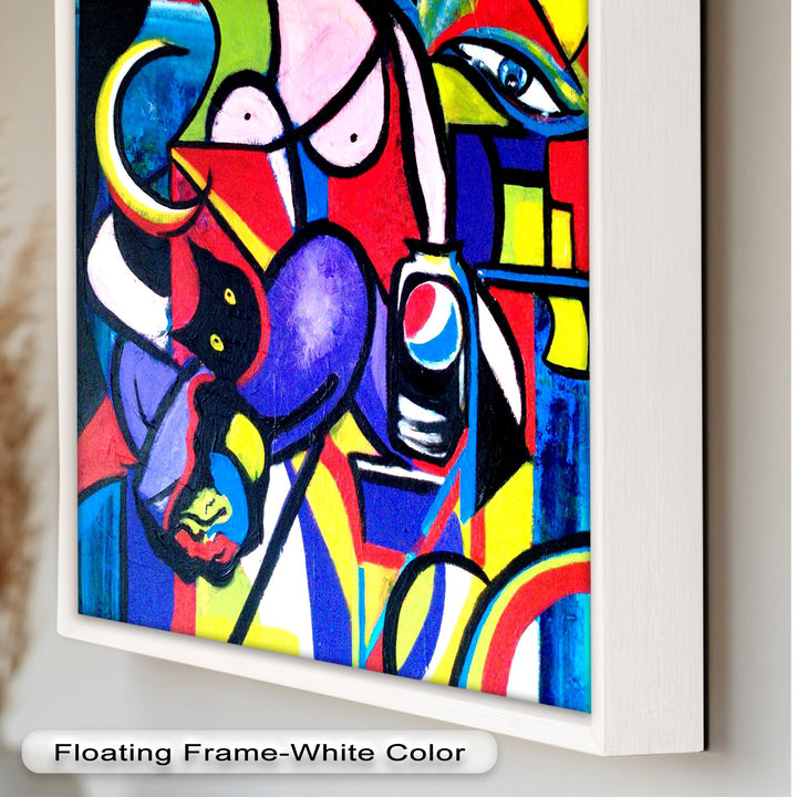 Bold Pepsi Pop Art Wall Art – Abstract Oil Painting