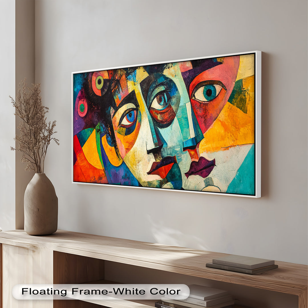 Fragmented Reflections – Abstract Oil Painting