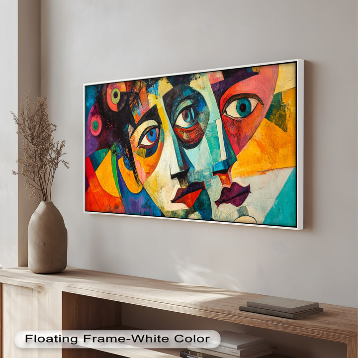 Fragmented Reflections – Abstract Oil Painting