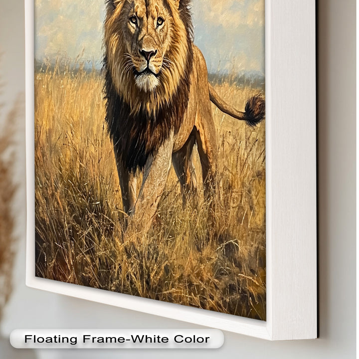 King of the Savannah – Animal Oil Painting