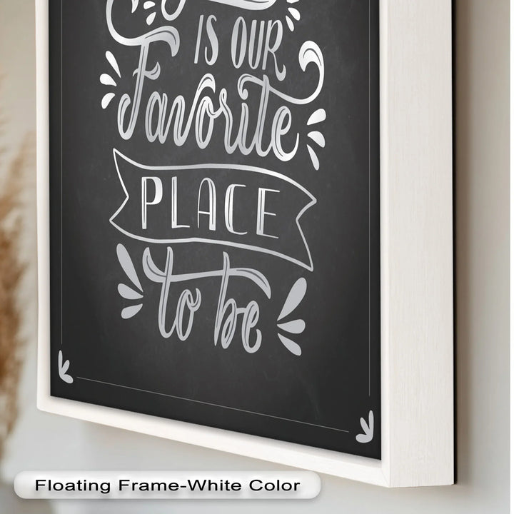 Together Is Our Favorite Place – Chalk Style Oil Painting - MyPhotoStation