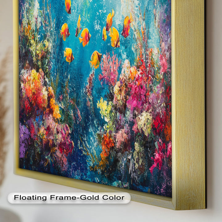 Coral Reef with Tropical Fish – Animal Oil Painting
