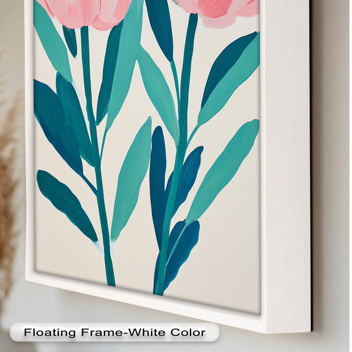 Sunburst Peonies – Modernes Boho-Blumenölgemälde