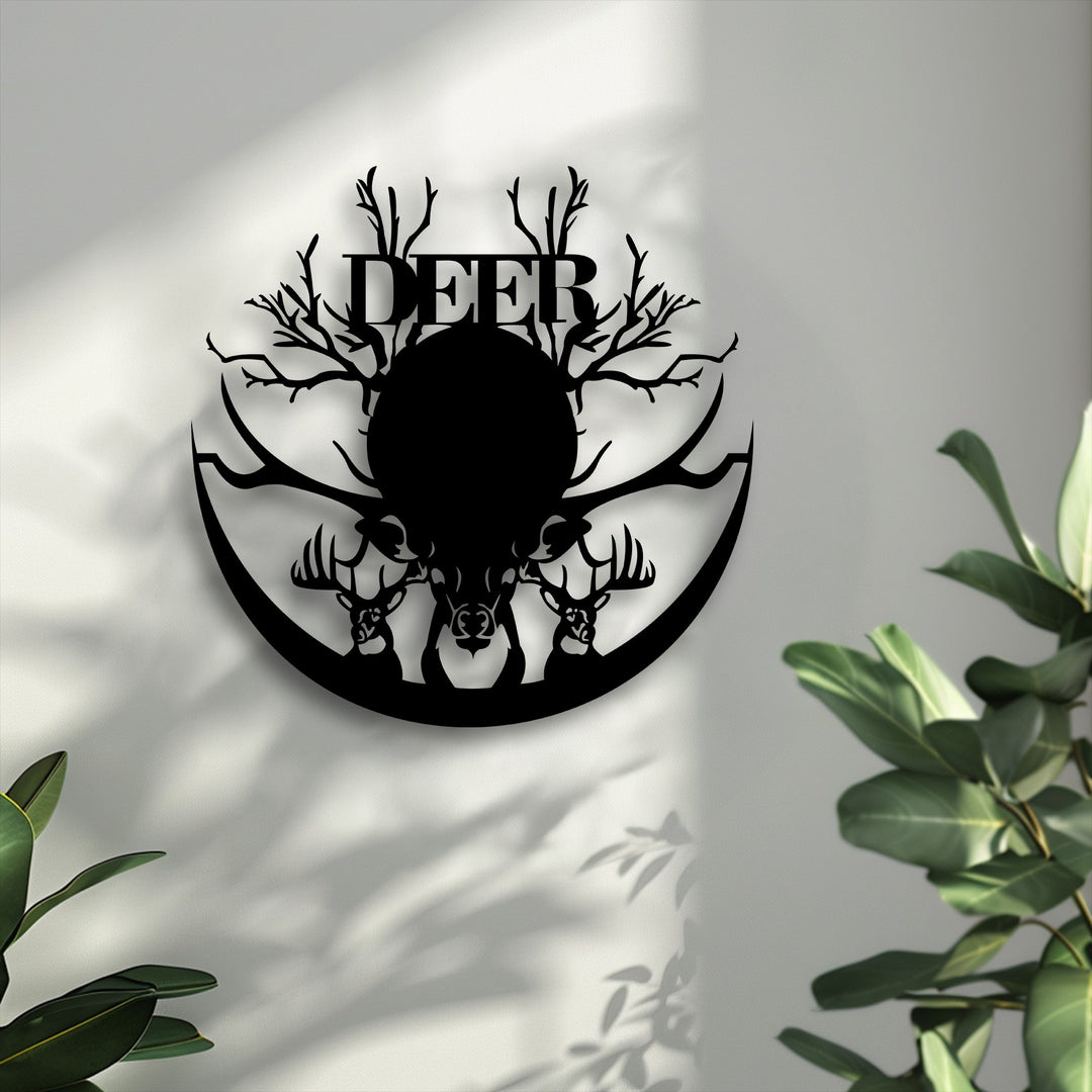 Experience the superior material quality of this deer metal art for wall, with its laser-cut precision and elegant, lasting finish.