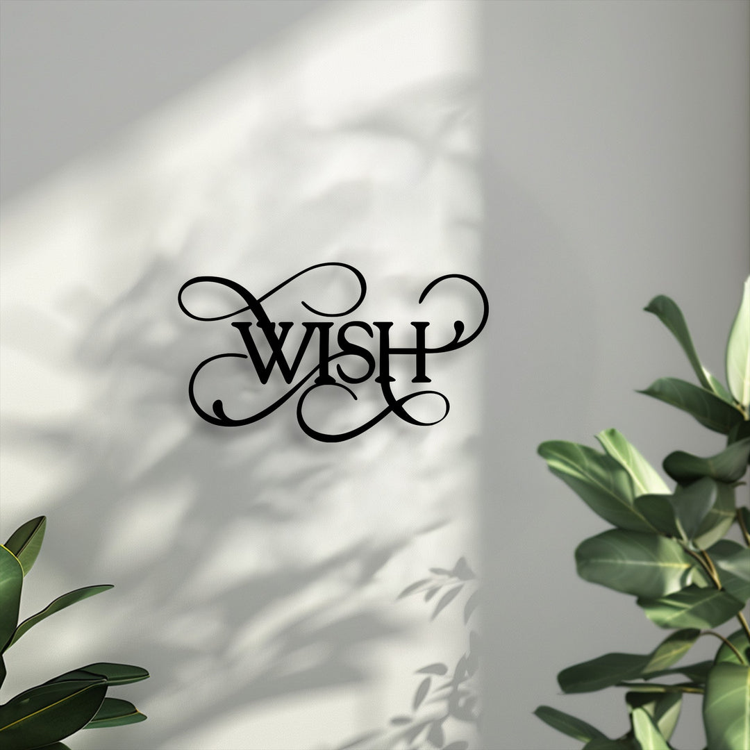 The stillness of a sunlit room highlights elegant Wish Metal Wall Art and its delicate shadows, creating a serene decoration wall art display.