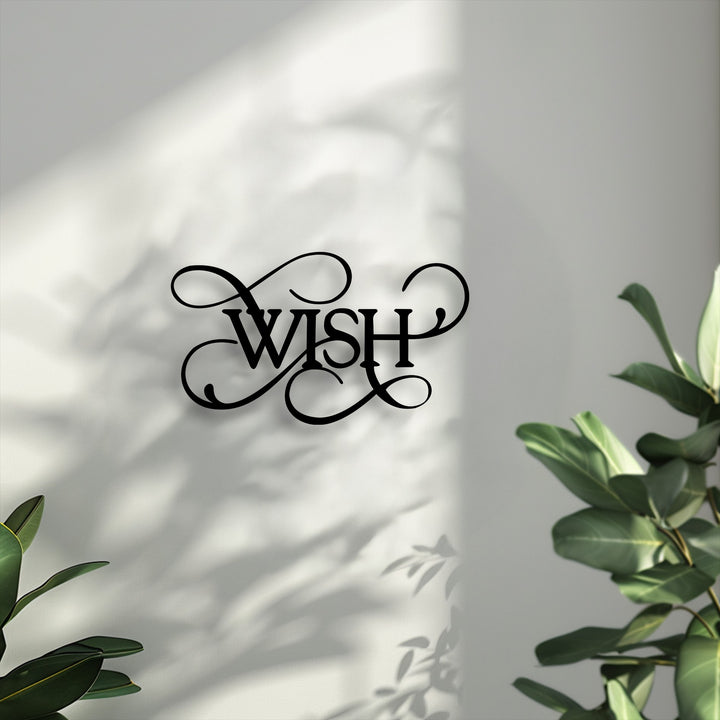 The stillness of a sunlit room highlights elegant Wish Metal Wall Art and its delicate shadows, creating a serene decoration wall art display.