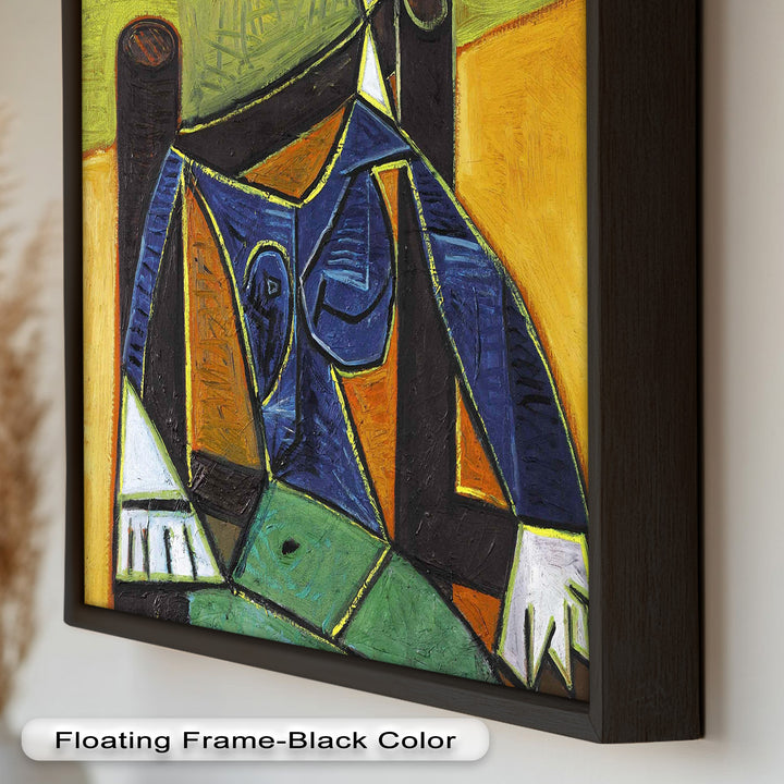 Woman in a Spiral Hat – Picasso-Style Cubist Oil Painting
