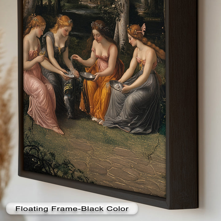 Forest Nymphs at the Spring – Mythical Gathering Oil Painting