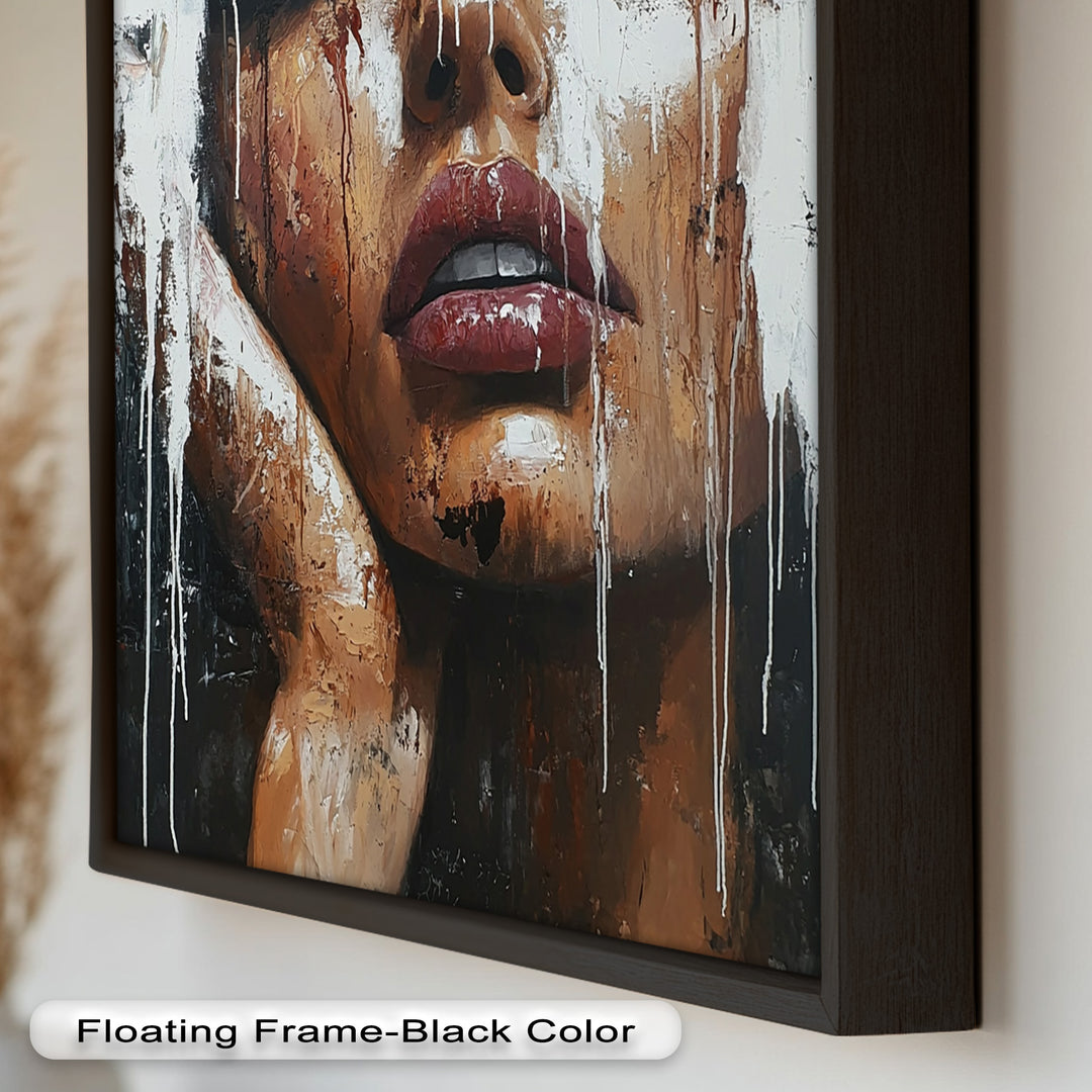 Dripping Silence – Modern Expressionist Abstract Oil Painting