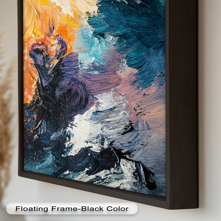 Tempest Awakening – Abstraktes Ölgemälde mit kräftiger Textur