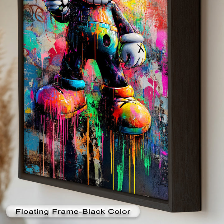 KAWS Street Blaster – Graffiti Pop Oil Painting