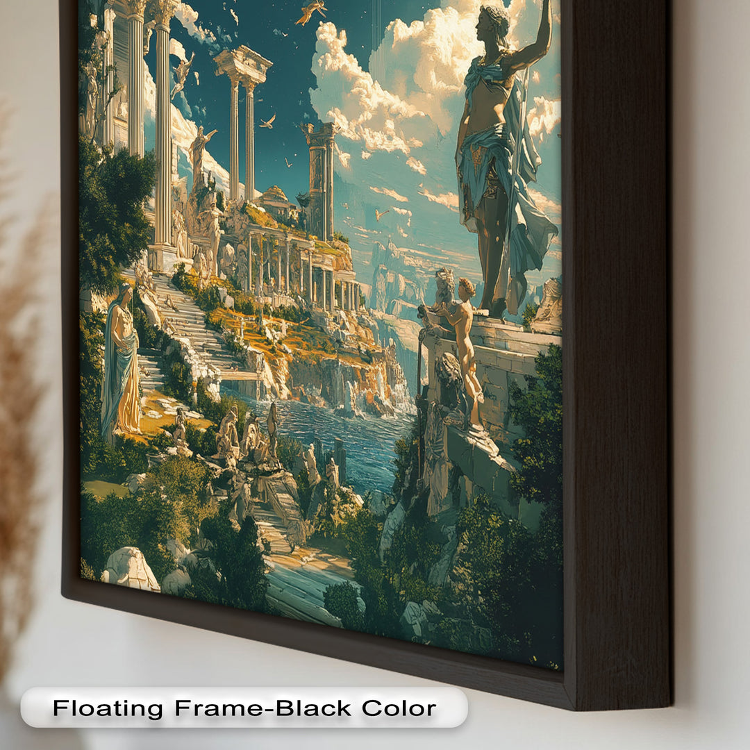 Majestic Temple of the Gods - Mythology Oil Painting