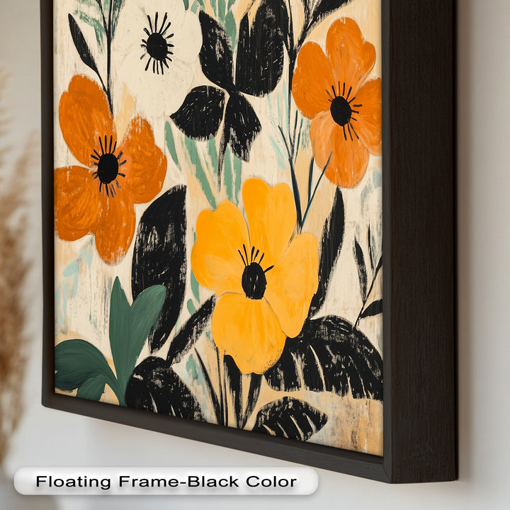 Harvest Blooms – Rustikales Boho-Ölgemälde