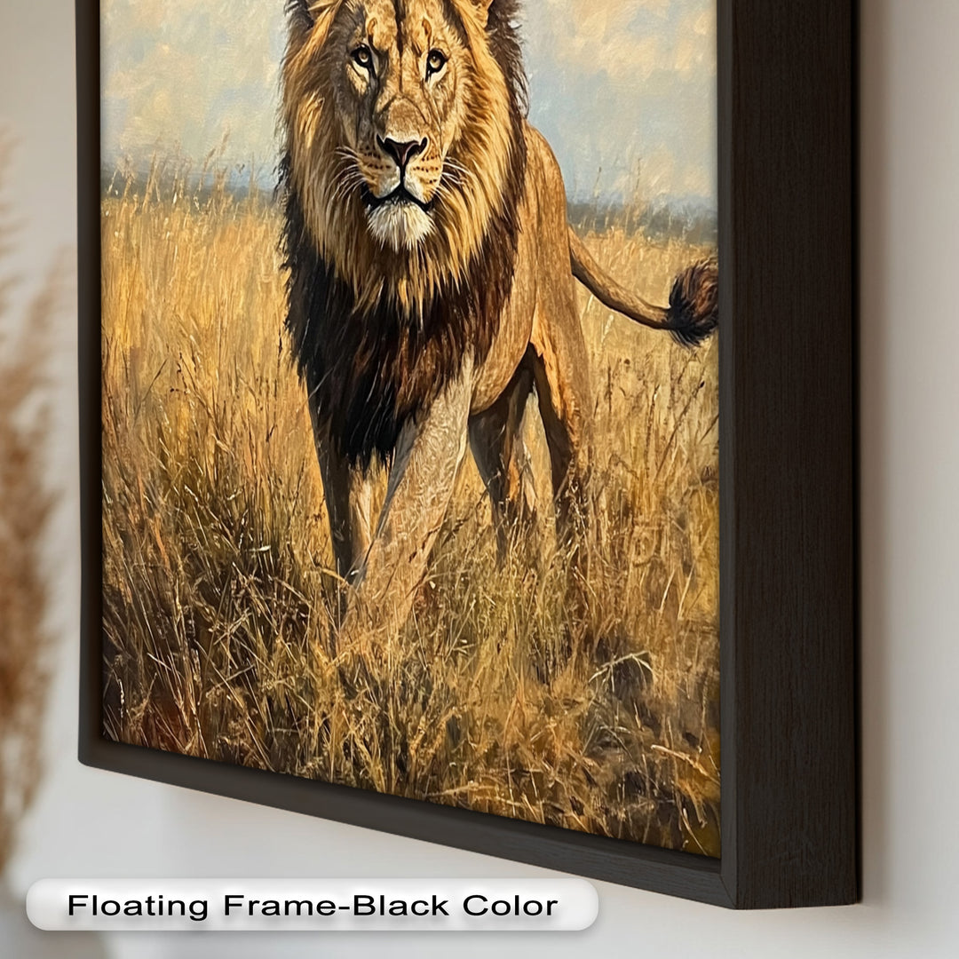 King of the Savannah – Animal Oil Painting